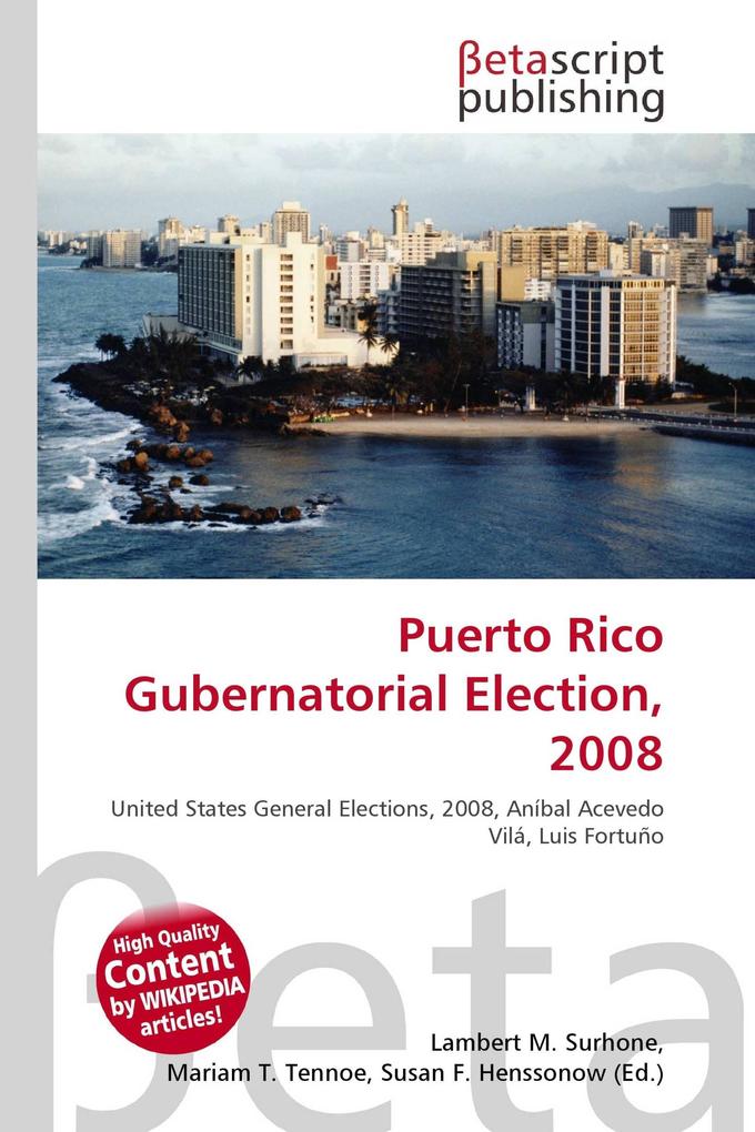 Puerto Rico Gubernatorial Election 2008