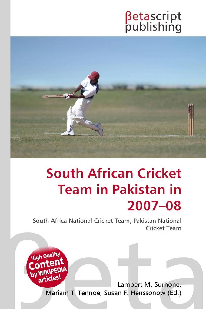 South African Cricket Team in Pakistan in 2007-08