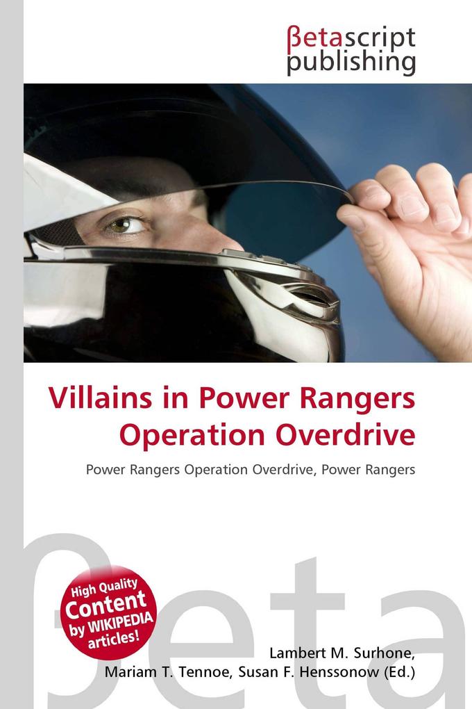 Villains in Power Rangers Operation Overdrive