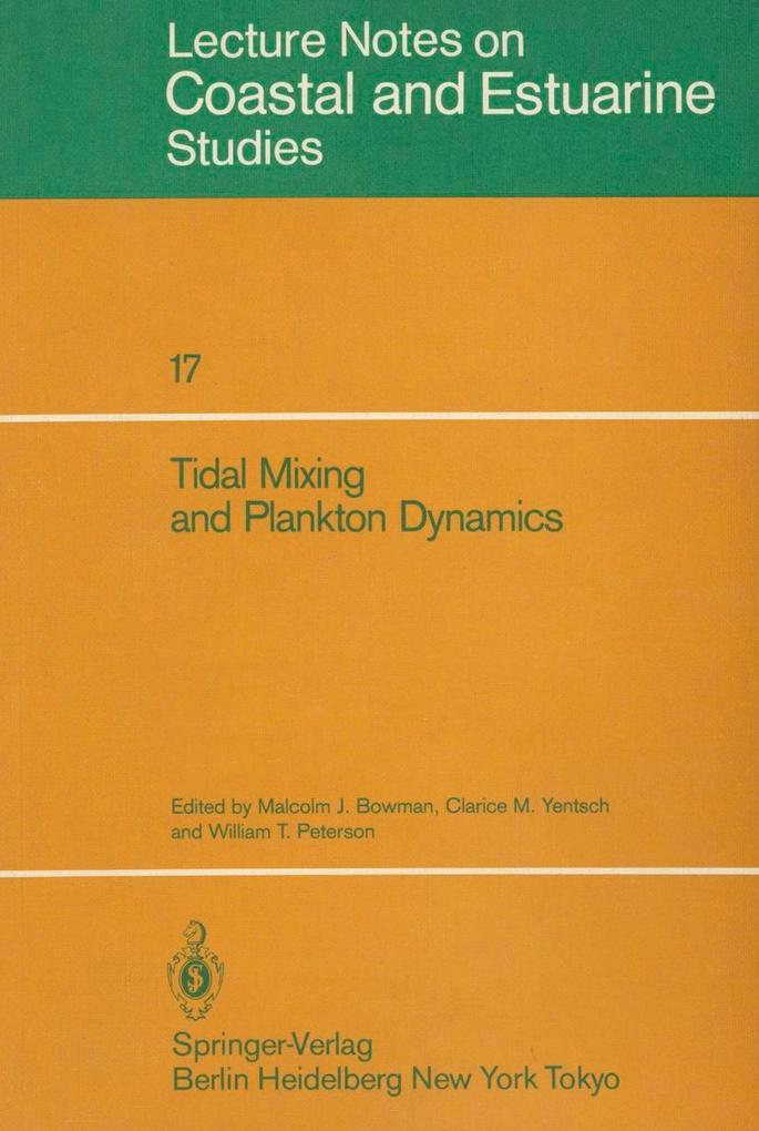 Tidal Mixing and Plankton Dynamics