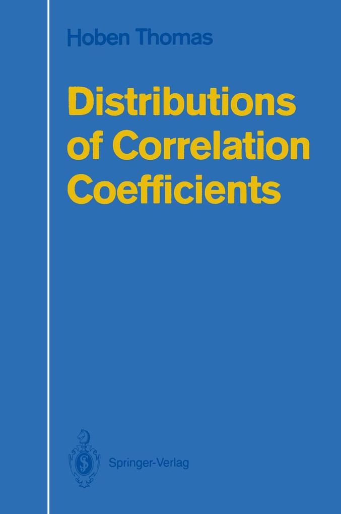Distributions of Correlation Coefficients