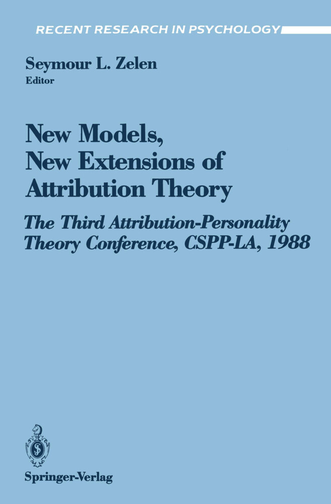 New Models New Extensions of Attribution Theory
