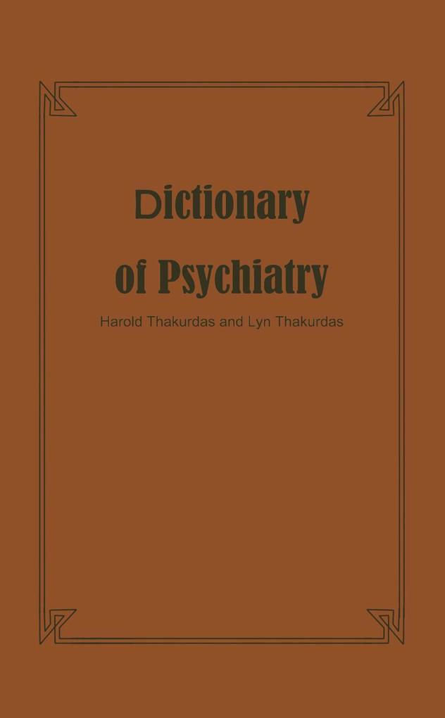Dictionary of Psychiatry