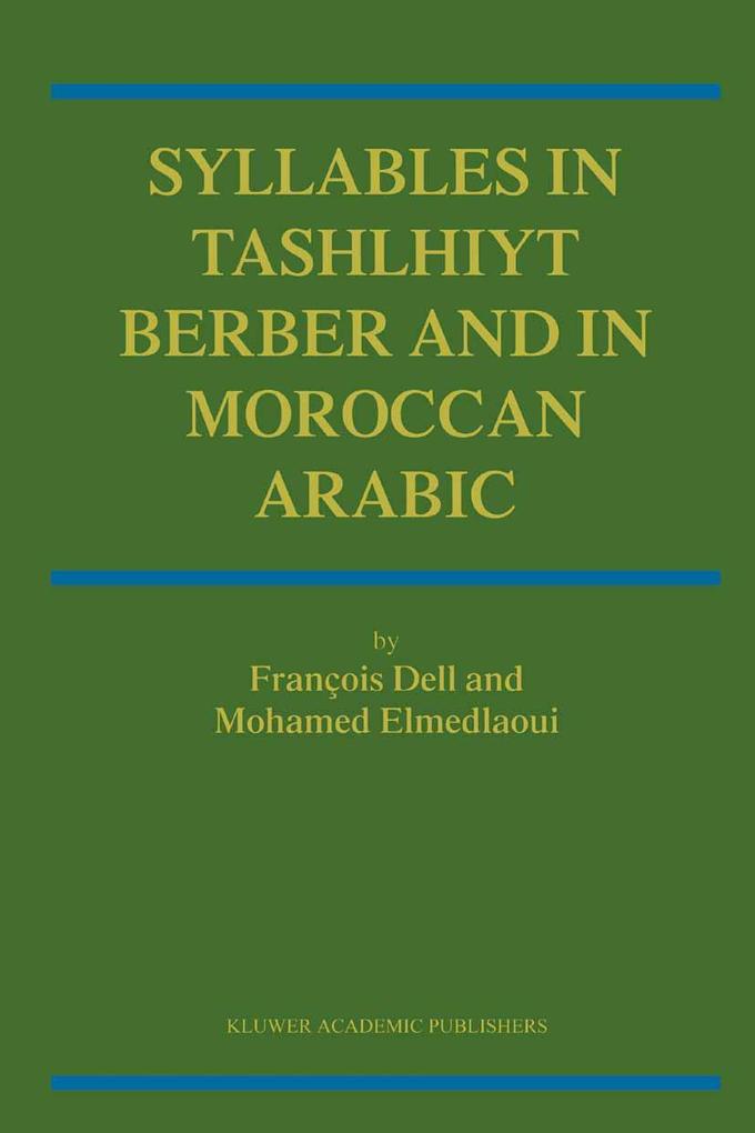 Syllables In Tashlhiyt Berber And In Moroccan Arabic