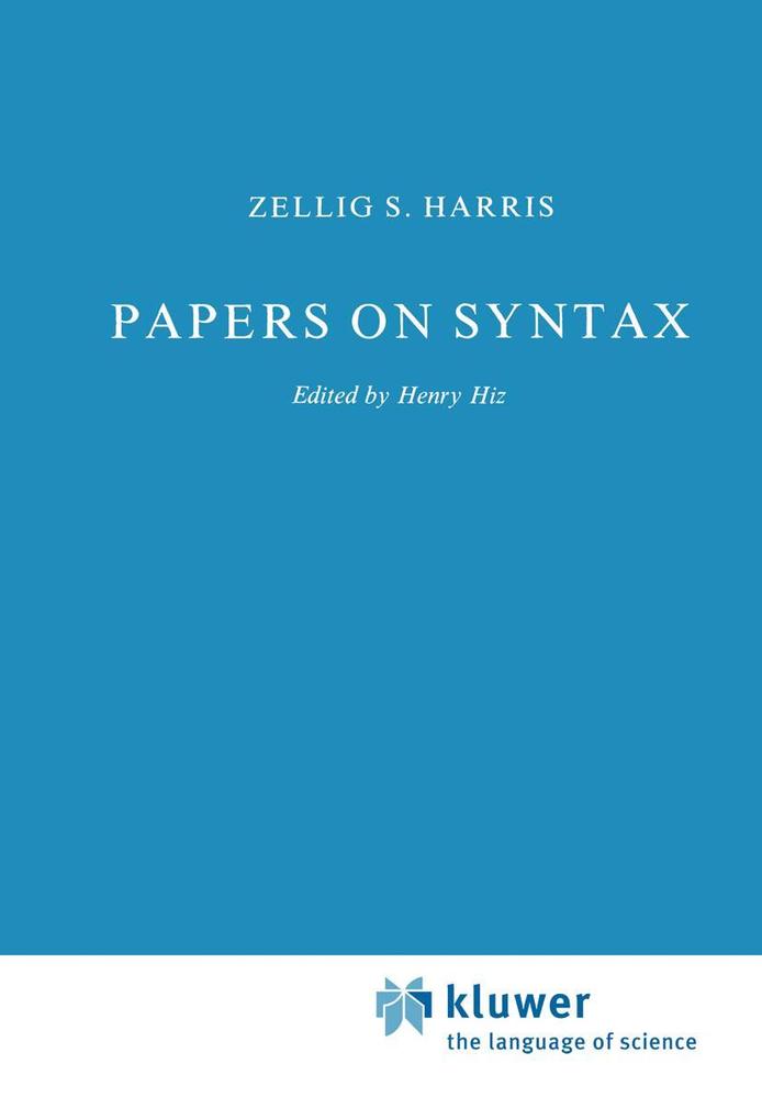 Papers on Syntax