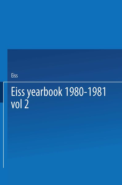 EISS Yearbook 1980-1981 Part II / Annuaire EISS 1980-1981 Partie II