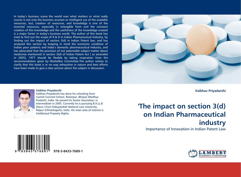 ‘‘The impact on section 3(d) on Indian Pharmaceutical industry