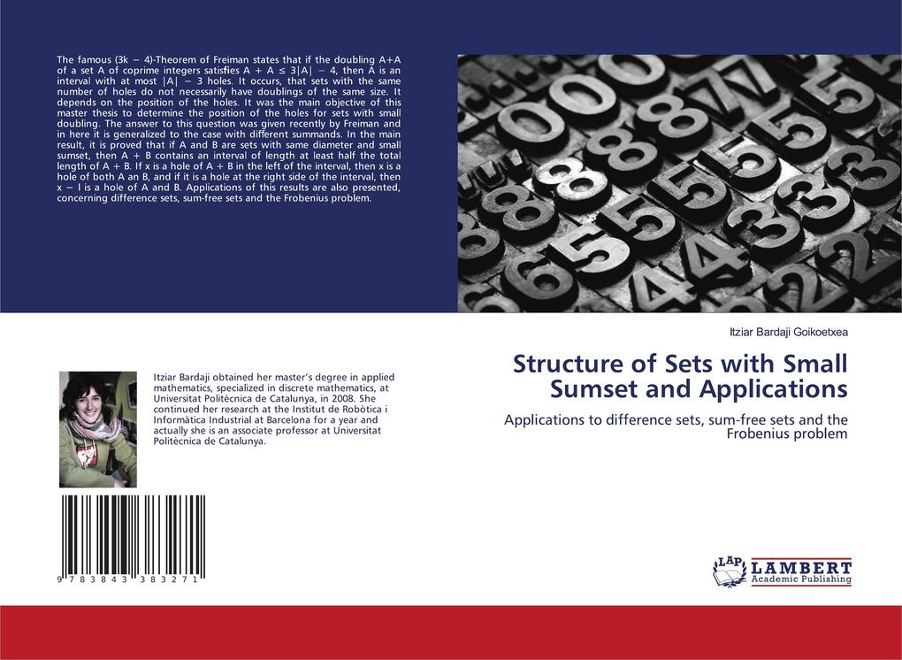 Structure of Sets with Small Sumset and Applications
