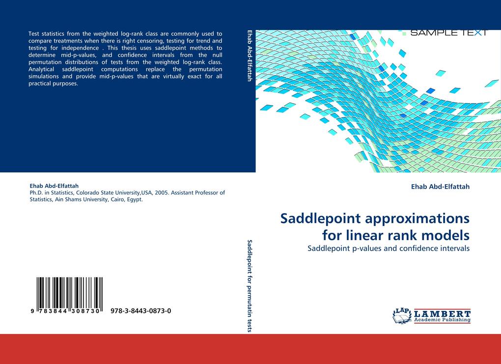 Saddlepoint approximations for linear rank models