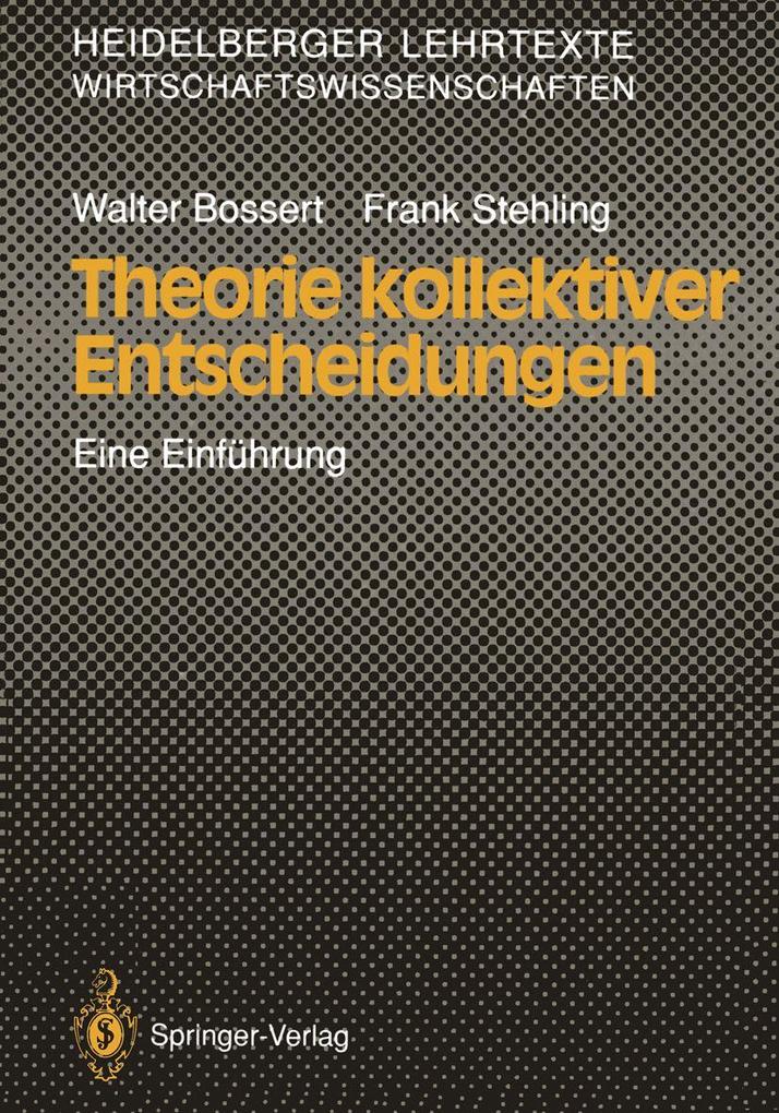 Theorie kollektiver Entscheidungen