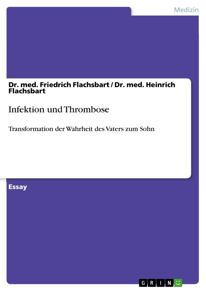 Infektion und Thrombose - Friedrich Flachsbart