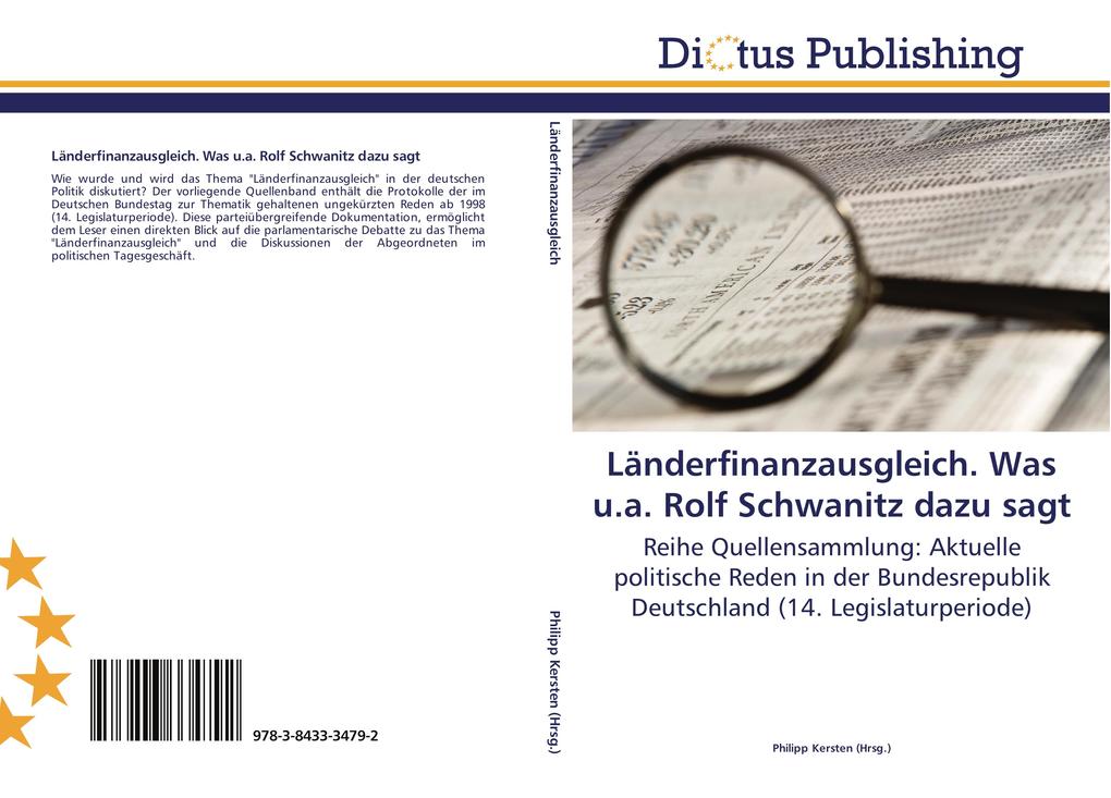 Länderfinanzausgleich. Was u.a. Rolf Schwanitz dazu sagt