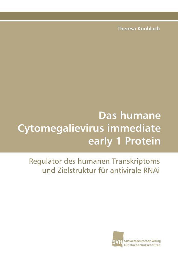 Das humane Cytomegalievirus immediate early 1 Protein