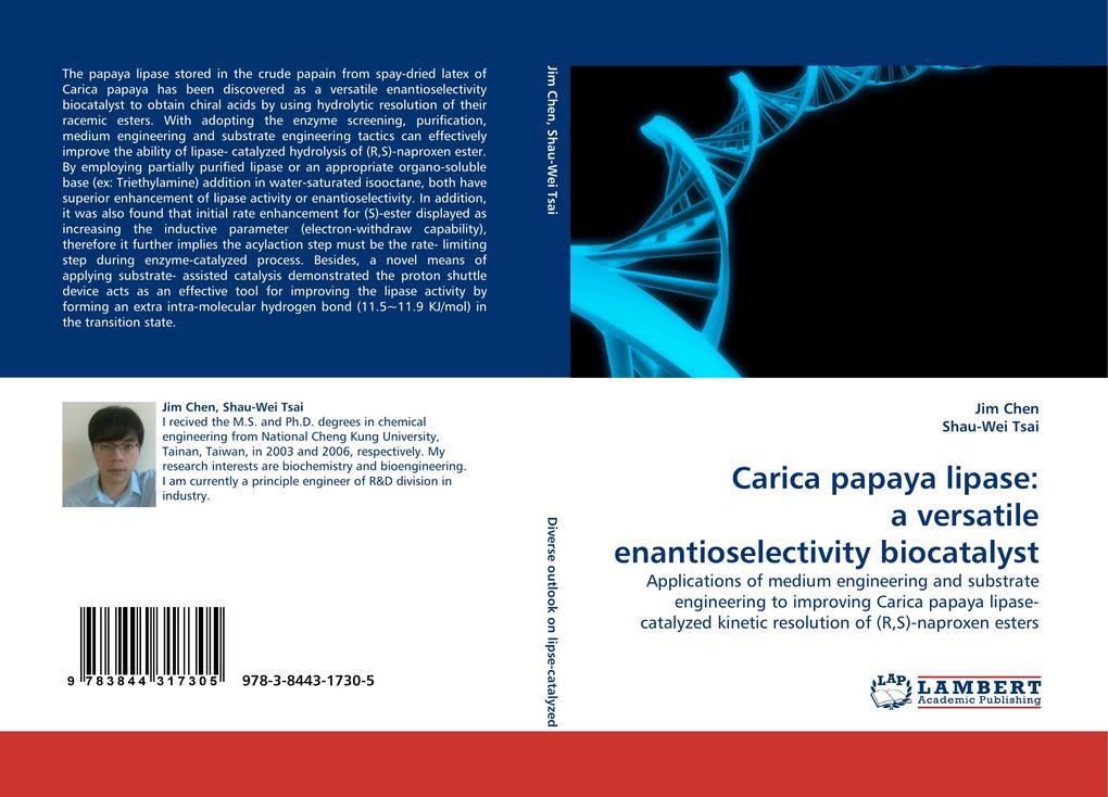 Carica papaya lipase: a versatile enantioselectivity biocatalyst - Jim Chen/ Shau-Wei Tsai