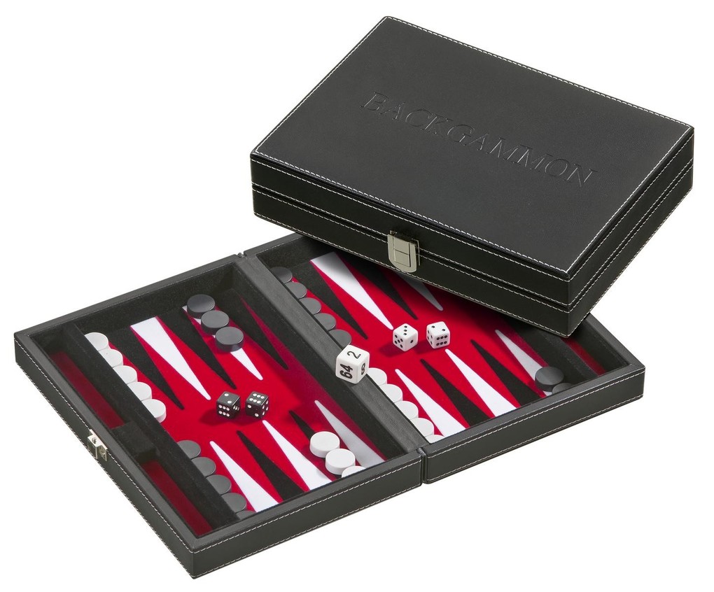 Philos - Tinos klein rot Backgammon magnet.