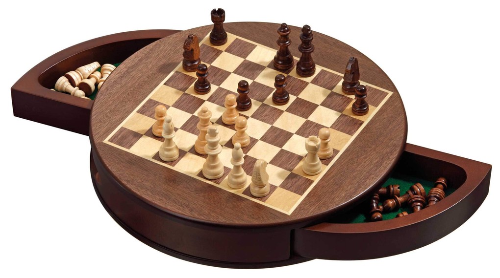 Philos - Schachkassette rund magnetisch Feld 25 mm