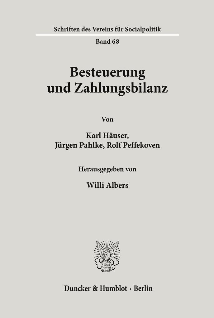 Besteuerung und Zahlungsbilanz.