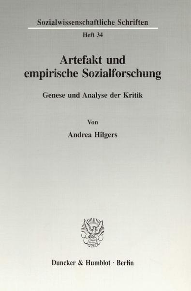 Artefakt und empirische Sozialforschung.