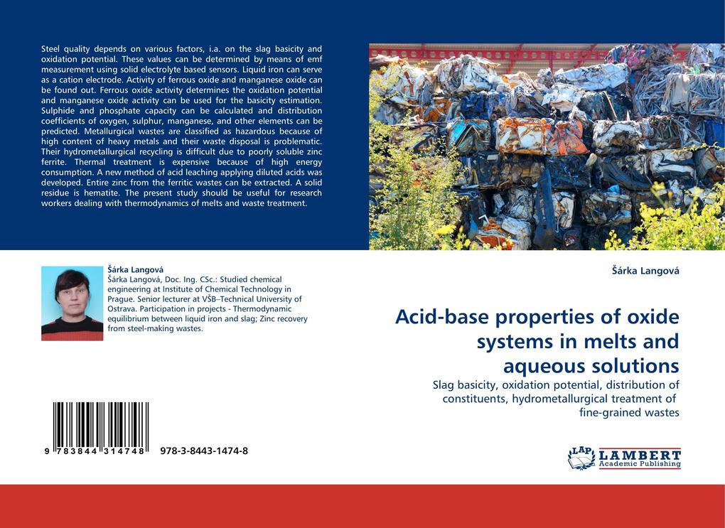 Acid-base properties of oxide systems in melts and aqueous solutions