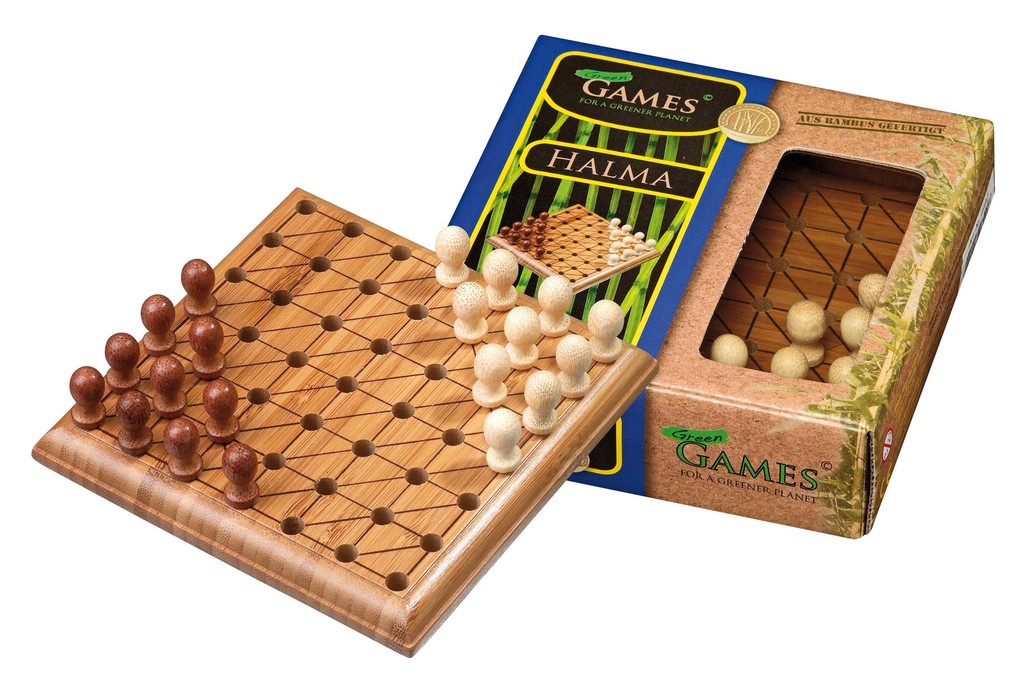 Philos 6492 - Halma mini Reisespiel Bambus