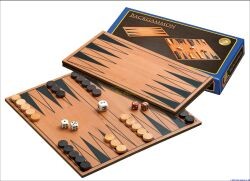 Philos 1138 - Backgammon-Set klappbares Spielbrett Reisespiel