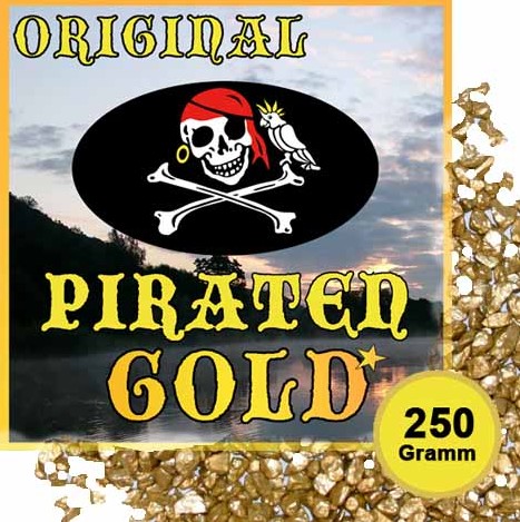 Corvus A600790 - Original Piratengold 250 g 1x Dose mit Gold-Kieselsteine für Schatzsuche