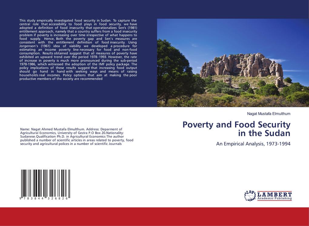 Poverty and Food Security in the Sudan