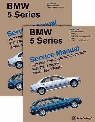 BMW 5 Series 2 Vol (E39 Service Manual: 1997 1998 1999 2000 2001 2002 2003: 525i 528i 530i 540i Sedan Sport Wagon