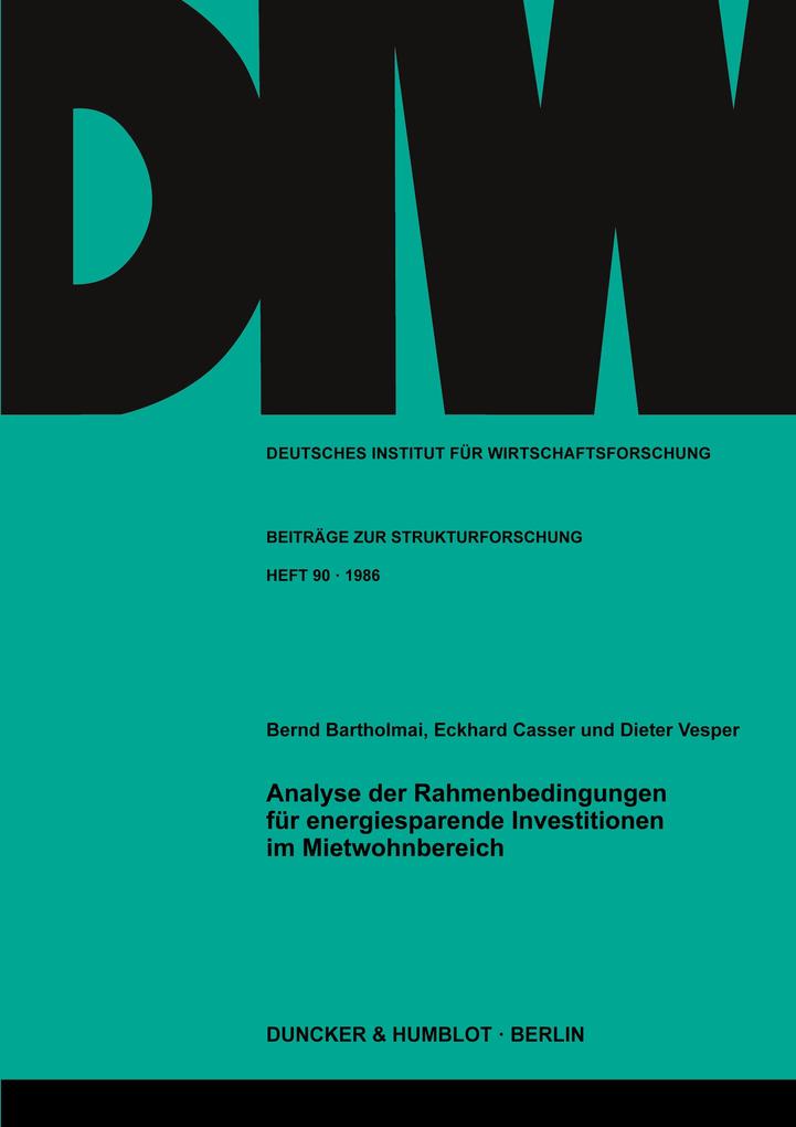 Analyse der Rahmenbedingungen für energiesparende Investitionen im Mietwohnbereich.