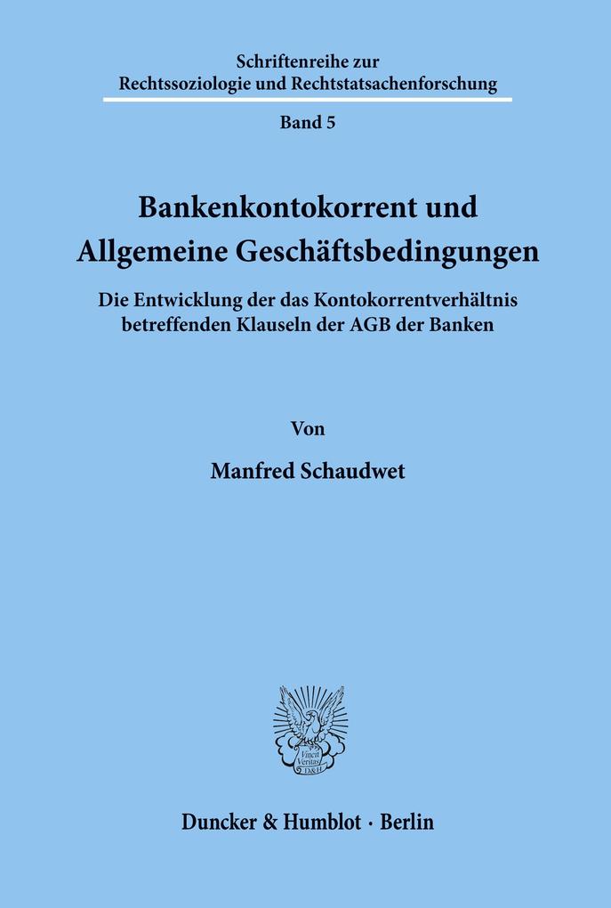 Bankenkontokorrent und Allgemeine Geschäftsbedingungen.