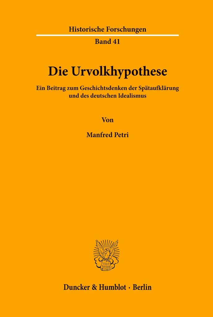 Die Urvolkhypothese.