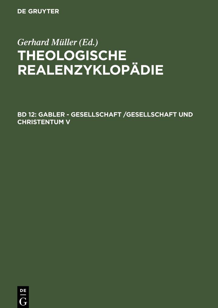 Gabler - Gesellschaft /Gesellschaft und Christentum V