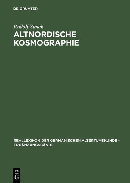 Altnordische Kosmographie - Rudolf Simek