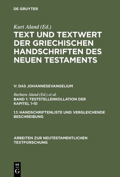 1. Teststellenkollation der Kapitel 1-10