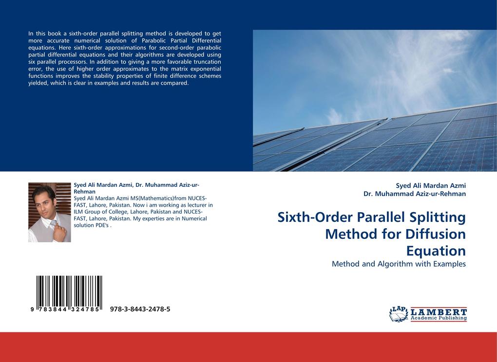 Sixth-Order Parallel Splitting Method for Diffusion Equation