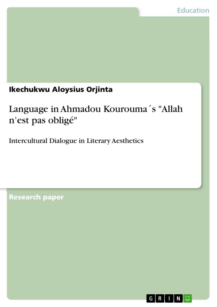 Language in Ahmadou Kouroumas Allah nest pas obligé