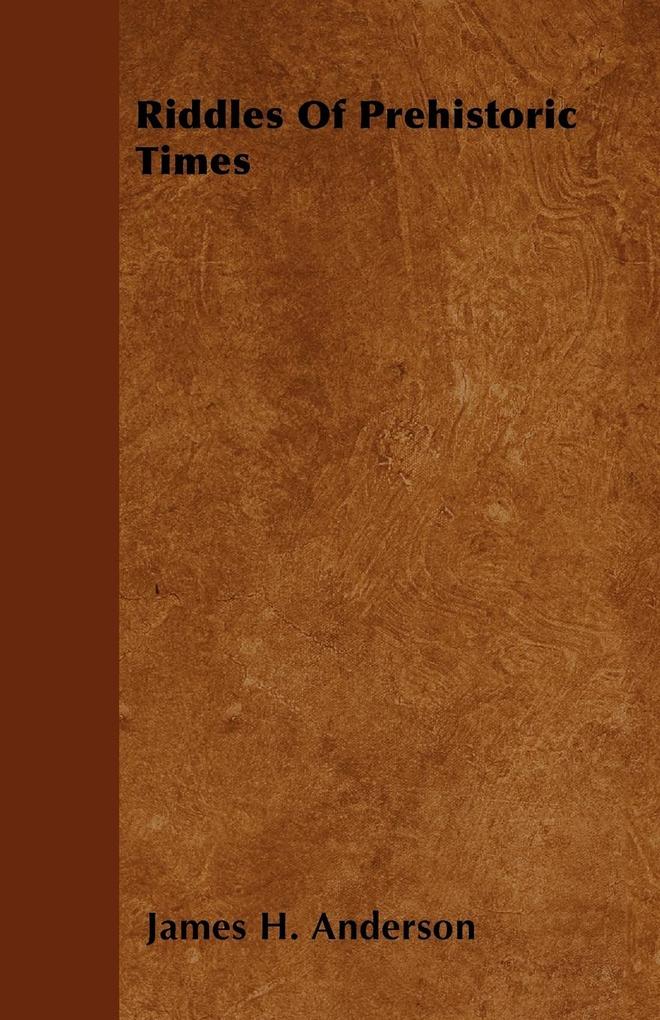 Riddles Of Prehistoric Times als Taschenbuch von James H. Anderson