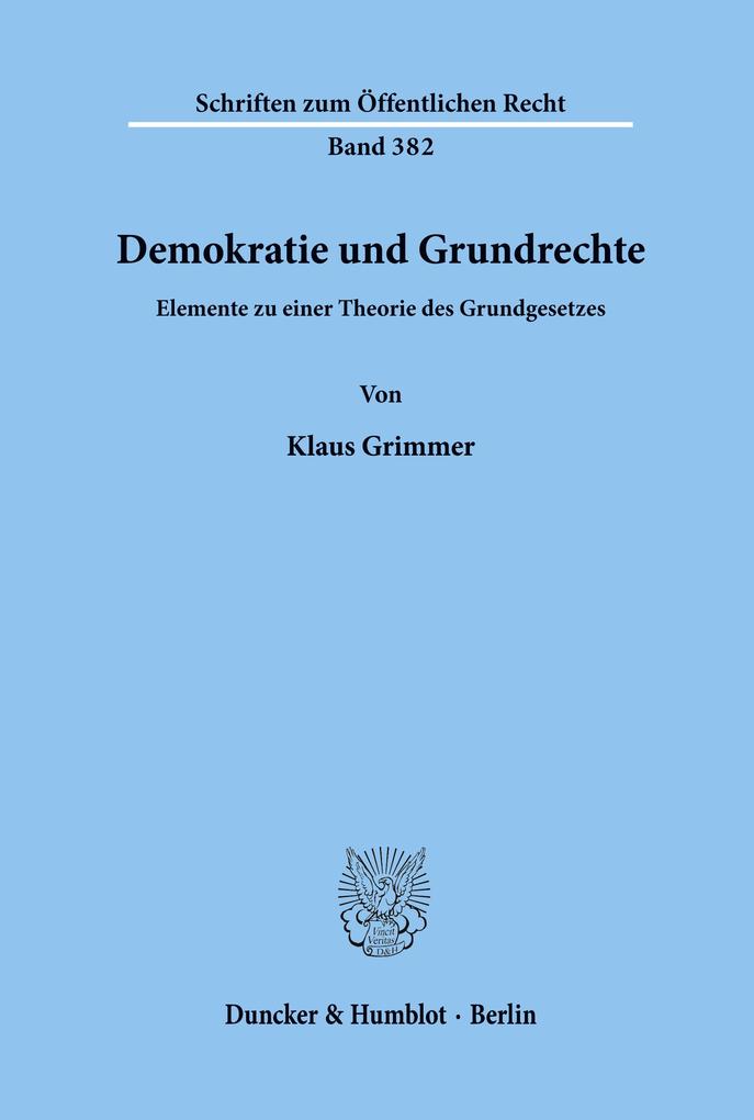 Demokratie und Grundrechte.