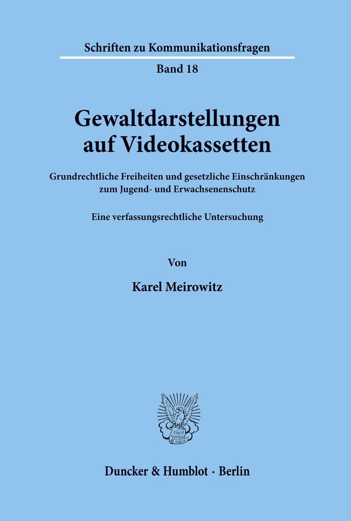 Gewaltdarstellungen auf Videokassetten.