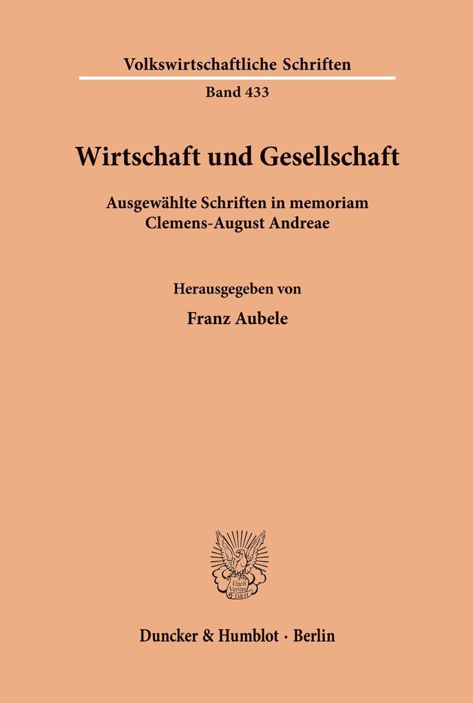 Wirtschaft und Gesellschaft.