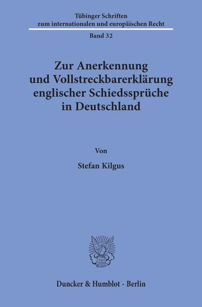 Zur Anerkennung und Vollstreckbarerklärung englischer Schiedssprüche in Deutschland.