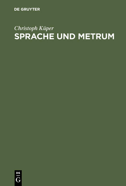 Sprache und Metrum - Christoph Küper