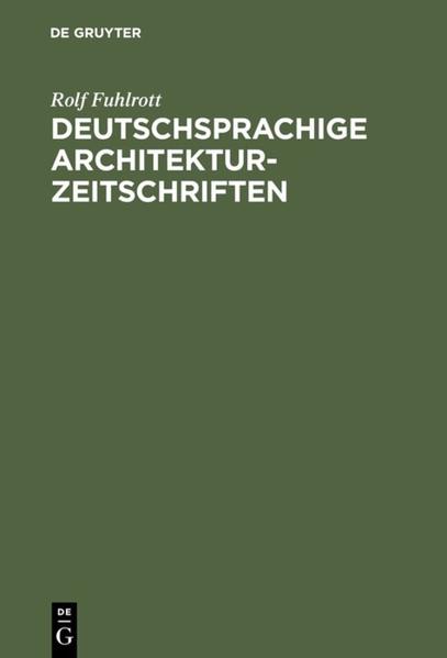Deutschsprachige Architektur-Zeitschriften