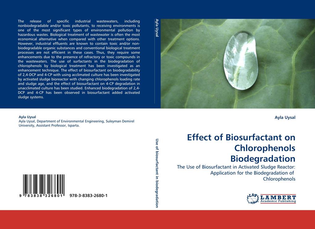 Effect of Biosurfactant on Chlorophenols Biodegradation