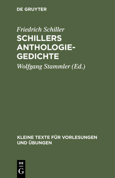 Schillers Anthologie-Gedichte