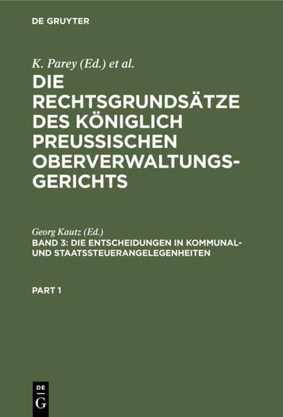 Die Entscheidungen in Kommunal- und Staatssteuerangelegenheiten