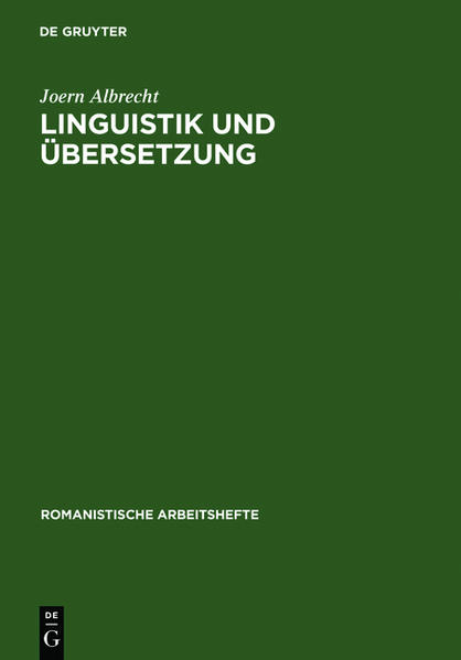 Linguistik und Übersetzung - Joern Albrecht