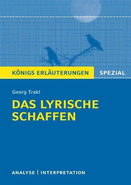 Georg Trakl ‘Das lyrische Schaffen‘