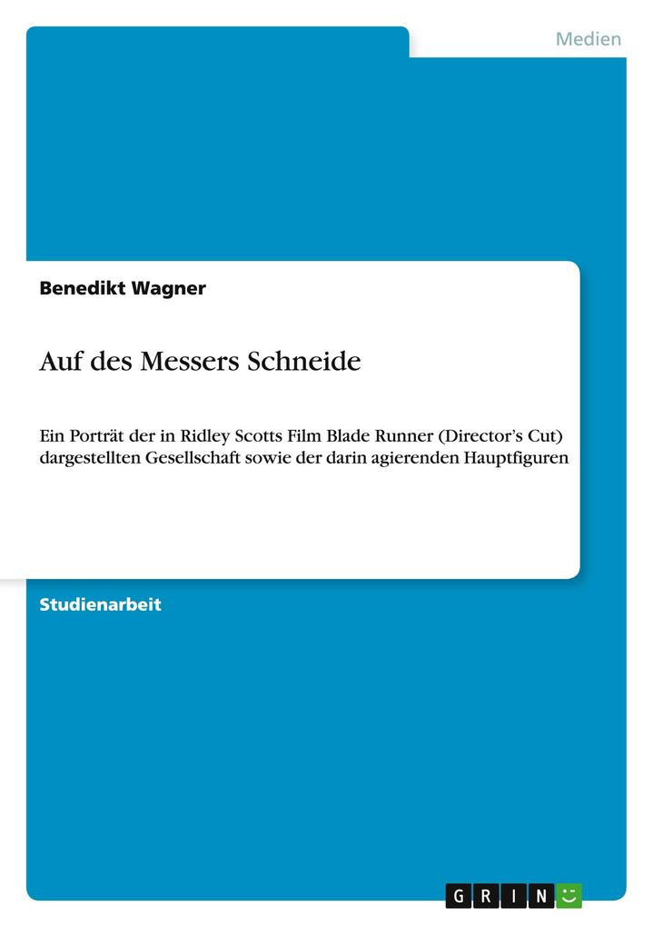 Auf des Messers Schneide - Benedikt Wagner