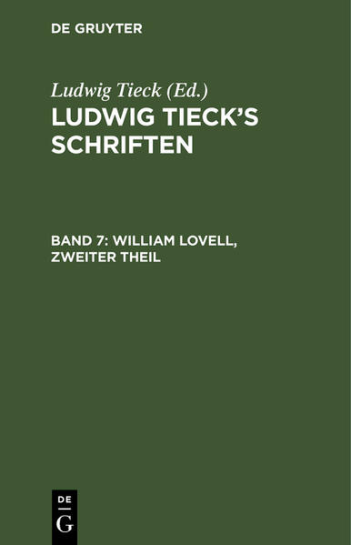 William Lovell Zweiter Theil - Ludwig Tieck